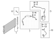 Ford Bronco Sport A/C Hose Diagram - LX6Z-19D742-U