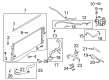 Ford Bronco Water Hose Diagram - MB3Z-8286-T