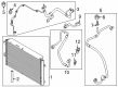 Lincoln Nautilus A/C Hose Diagram - PZ1Z-19972-J