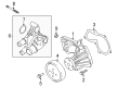 Ford Water Pump Pulley Diagram - DS7Z-8509-A