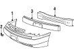 Ford Windstar Bumper Cover Diagram - F58Z17D957A