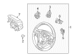 Ford Taurus Steering Wheel Diagram - DG1Z-3600-GA