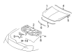 Ford Taurus Hood Diagram - 8G1Z-16612-A