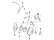 Ford Crown Victoria Brake Rotor Diagram - YW7Z-1V125-D