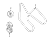 Ford Explorer Sport Trac Serpentine Belt Diagram - 9L2Z-8620-A