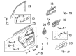 Ford Maverick Interior Door Handle Diagram - LJ6Z-5822601-C