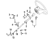 Ford F-350 Automatic Transmission Shift Levers Diagram - F2TZ-7210-A