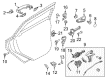 Ford Focus Interior Door Handle Diagram - CV6Z-5422601-CA
