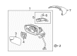 Ford Fiesta Mirror Cover Diagram - BE8Z-17D743-BA