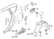 Ford C-Max Fuel Filler Housing Diagram - DM5Z-5827936-A