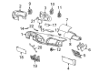 Ford E-250 Dash Panel Vent Portion Covers Diagram - 7C2Z-1504338-AA