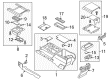 Ford Center Console Base Diagram - HC3Z-25045E24-BA