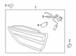 Ford Escape Back Up Light Diagram - PJ6Z-13404-B