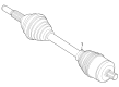 Ford E-Transit Axle Shaft Diagram - NK4Z-4K139-C