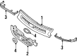 Ford Aspire Grille Diagram - F7BZ8200A