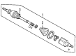 Ford Escape CV Boot Diagram - YL8Z-3A331-BA