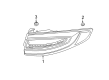 Ford Fusion Tail Light Diagram - DS7Z-13404-H