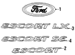 Ford Escort Emblem Diagram - F8CZ-5442528-EAB