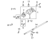 Ford Five Hundred CV Joint Companion Flange Diagram - 7F9Z-4865-A