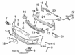 Ford SSV Plug-In Hybrid Bumper Cover Diagram - KS7Z-17D957-SAPTM