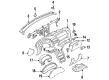 Ford Probe Dash Panel Vent Portion Covers Diagram - F32Z6106036A