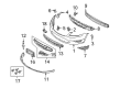 Ford Taurus Bumper Cover Diagram - AG1Z-17D957-AAPTM