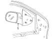 Ford Windstar Car Mirror Diagram - F88Z17682AAA