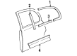 Lincoln Town Car Door Moldings Diagram - 5W1Z-5425557-CPTM
