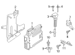 Ford Edge Engine Control Module Diagram - FB5Z-12A650-CANP