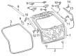 Ford Edge Liftgate Lift Support Diagram - FT4Z-58406A11-A
