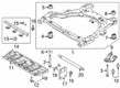 Ford Police Interceptor Utility Crossmember Bushing Diagram - BB5Z-5400155-B