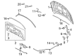 Mercury Milan Hood Diagram - 9N7Z-16612-A