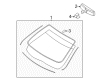 Lincoln MKZ Windshield Diagram - 7H6Z-5403100-A