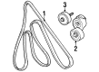 Ford Taurus Timing Belt Idler Pulley Diagram - F4DZ-6C348-A