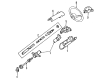 Ford Mustang Steering Column Cover Diagram - FOZZ-3530-A