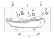 Ford Side Marker Light Diagram - CJ5Z-13201-B
