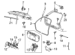 Ford Escort Trunk Lid Latch Diagram - YF1Z-7443150-AA