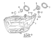 Ford Edge Headlight Diagram - FT4Z-13008-J