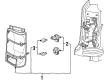 Mercury Mountaineer Back Up Light Diagram - F87Z-13405-AC