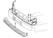 Lincoln Town Car Bumper Reflector Diagram - F5VY-54424B66-A