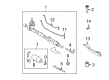 Ford Fusion Steering Gear Box Diagram - AE5Z-3504-A