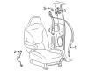 Ford F-250 Seat Belt Diagram - XL3Z-1561202-BAC