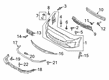 Ford Mustang Bumper Cover Diagram - JR3Z-17D957-CAPTM