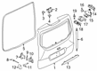 Ford Transit Connect Exterior Door Handle Diagram - DT1Z-5843400-AB