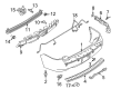 Ford Flex Parking Assist Sensor Diagram - 9L3Z-15K859-E