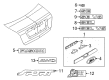 Ford Crown Victoria Emblem Diagram - AE5Z-1542528-A