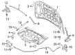 Ford Expedition Hood Hinge Diagram - JL1Z-16796-A