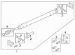 Ford F-250 Super Duty CV Joint Companion Flange Diagram - HC3Z-4841-A