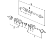 Ford Escort CV Joint Diagram - F1CZ3B414F