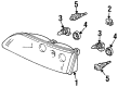 Mercury Grand Marquis Headlight Diagram - F5MY-13008-B